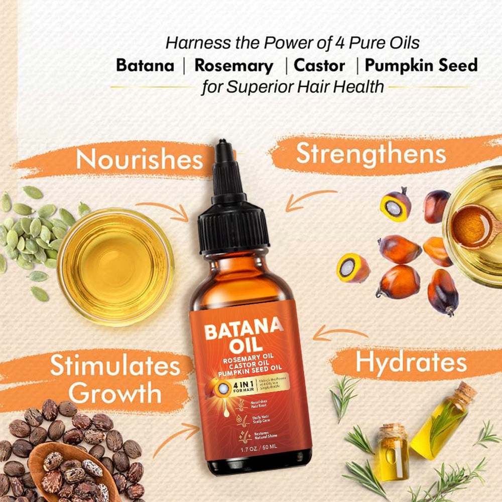 4 iN 1 Batana Hair Oil