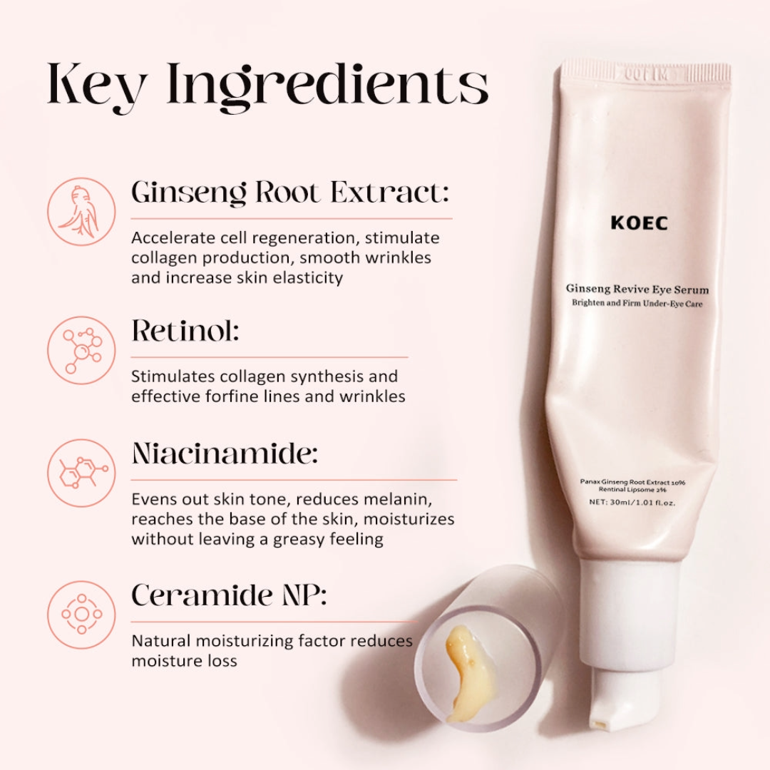 KOEC Ginseng + Retinal Revive Eye Serum