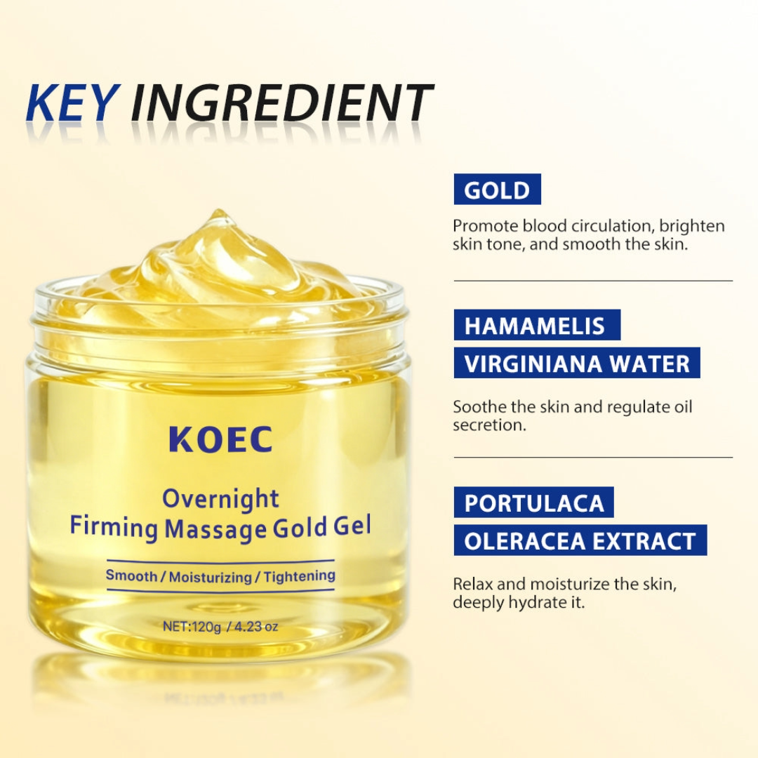 KOEC Overnight Firming Massage Gold Gel