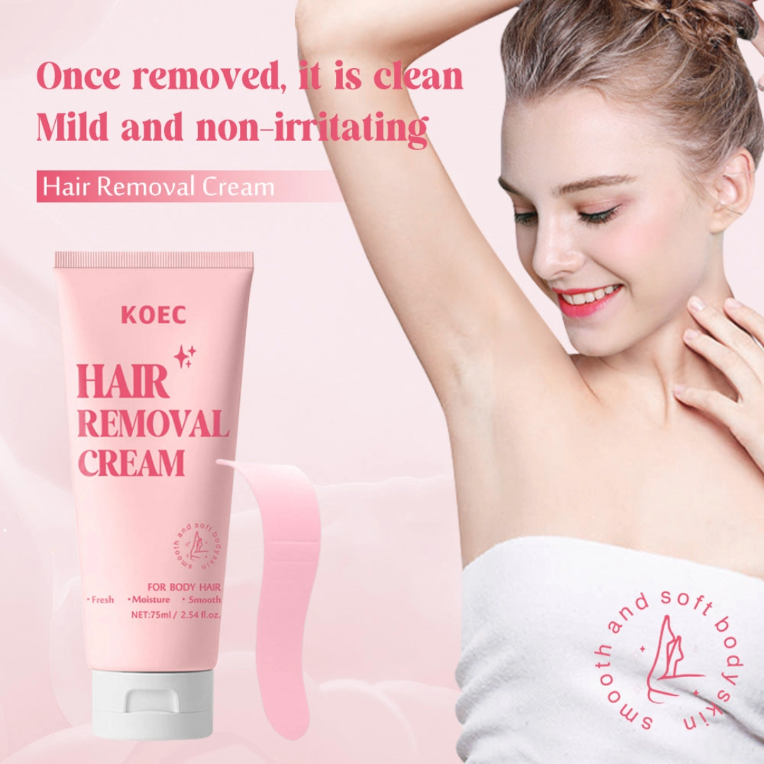 KOEC Body Hair Remover Cream with Scraper