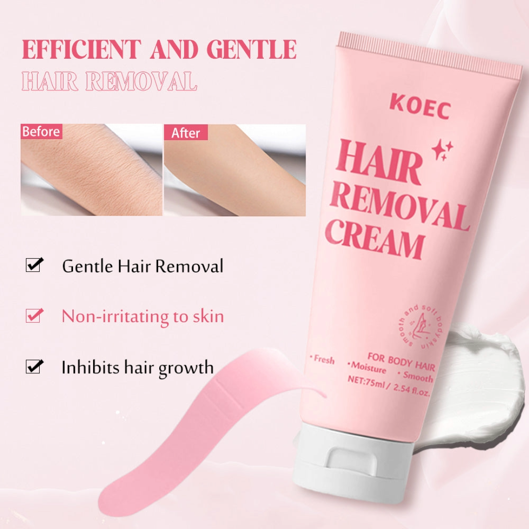 KOEC Body Hair Remover Cream with Scraper