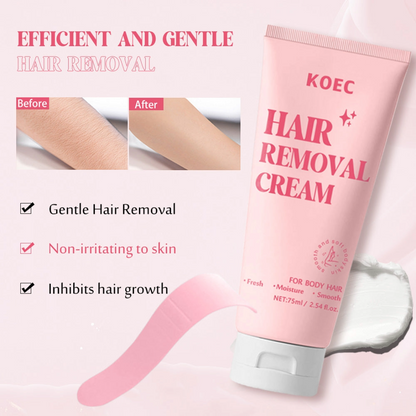 KOEC Body Hair Remover Cream with Scraper