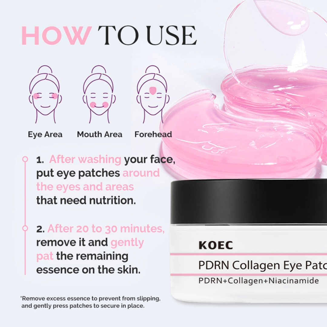 KOEC PDRN & Collagen Eye Patch 60pcs