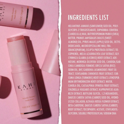 K A H I wrinkle bounce multi balm with Jeju Origin Oil