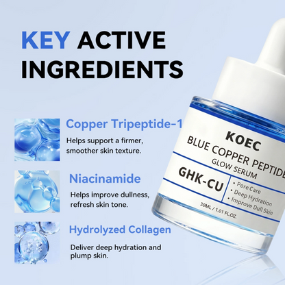 KOEC Blue Copper Peptide Glow Serum