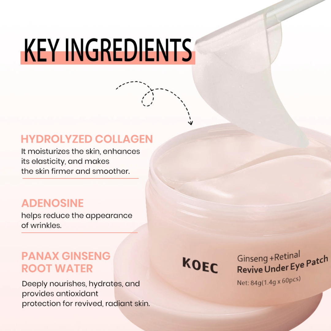 KOEC Ginseng+Retinal Revive Under Eye Patch