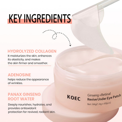KOEC Ginseng+Retinal Revive Under Eye Patch