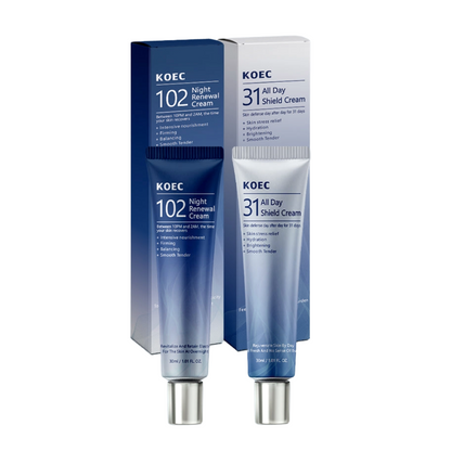 KOEC 31 All Day Shield Cream & 102 Night Renewal Cream（30ml*2）