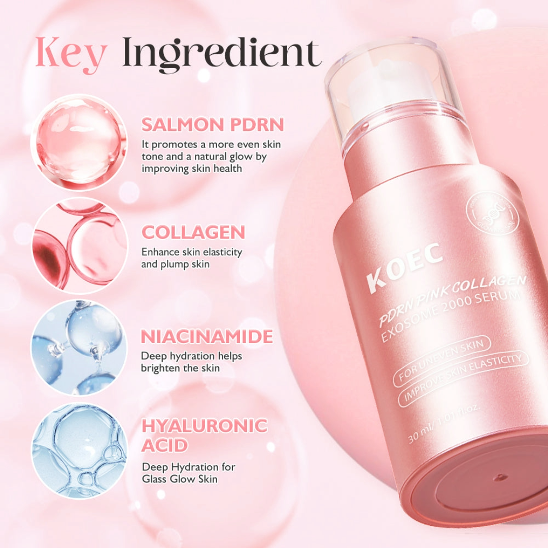 KOEC PDRN Pink Collagen Exosome 2000 Serum