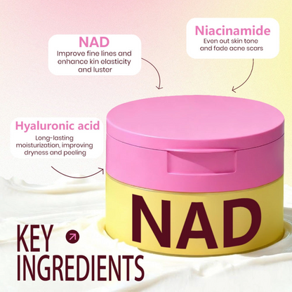 KOEC NAD+Face Moisturizer+ Toning Polish Pads Skin Care Bundle