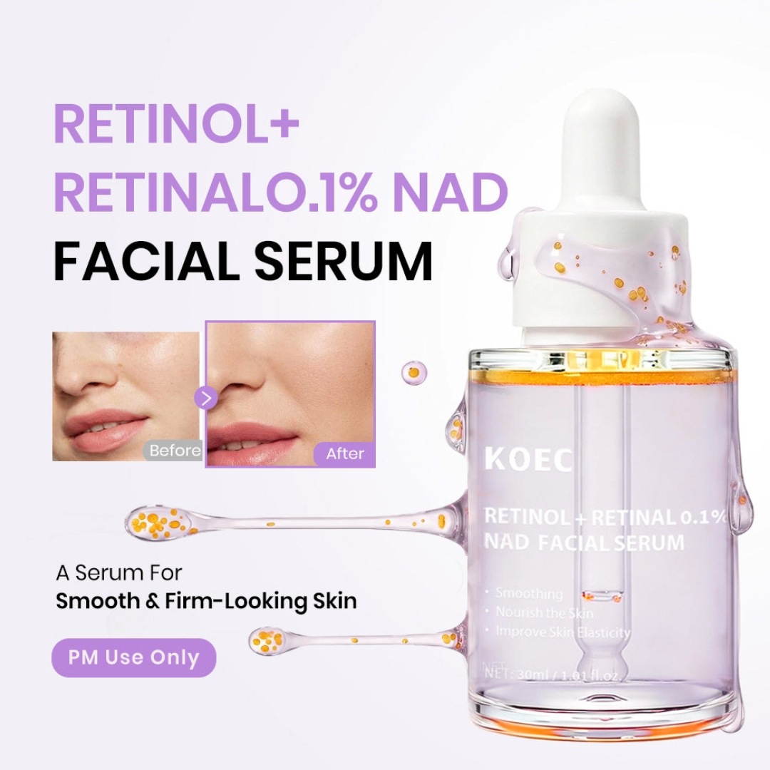 KOEC Retinol + Retinol 0.1% NAD Facial Serum