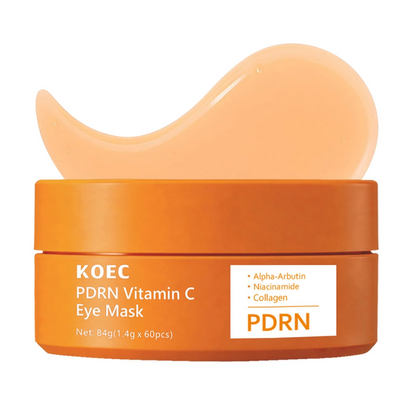 KOEC PDRN Vitamin C Eye Serum with Alpha-Arbutin , Niacinamide + Collagen - 60pcs