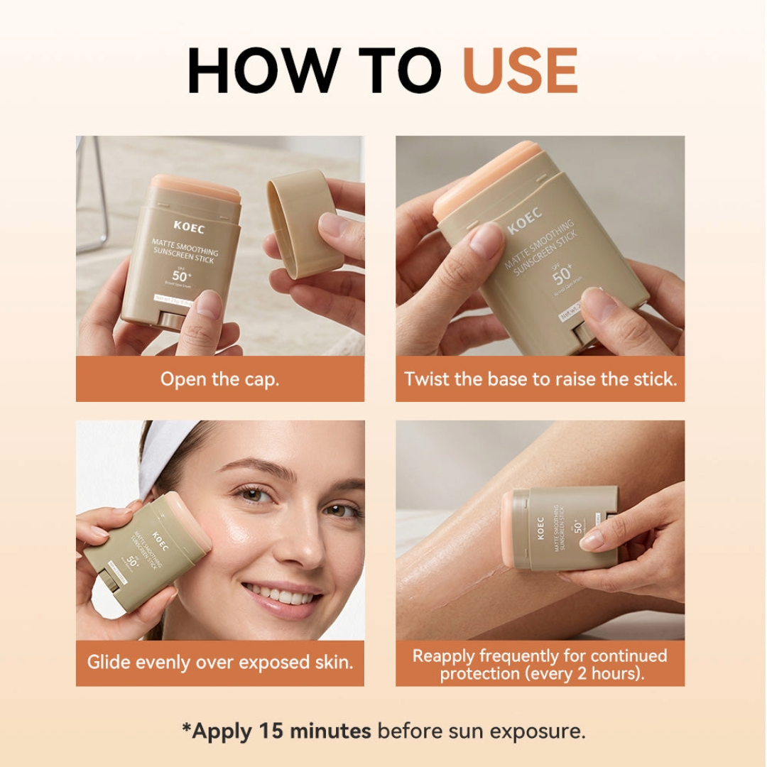 KOEC Matte Smoothing Sunscreen Stick