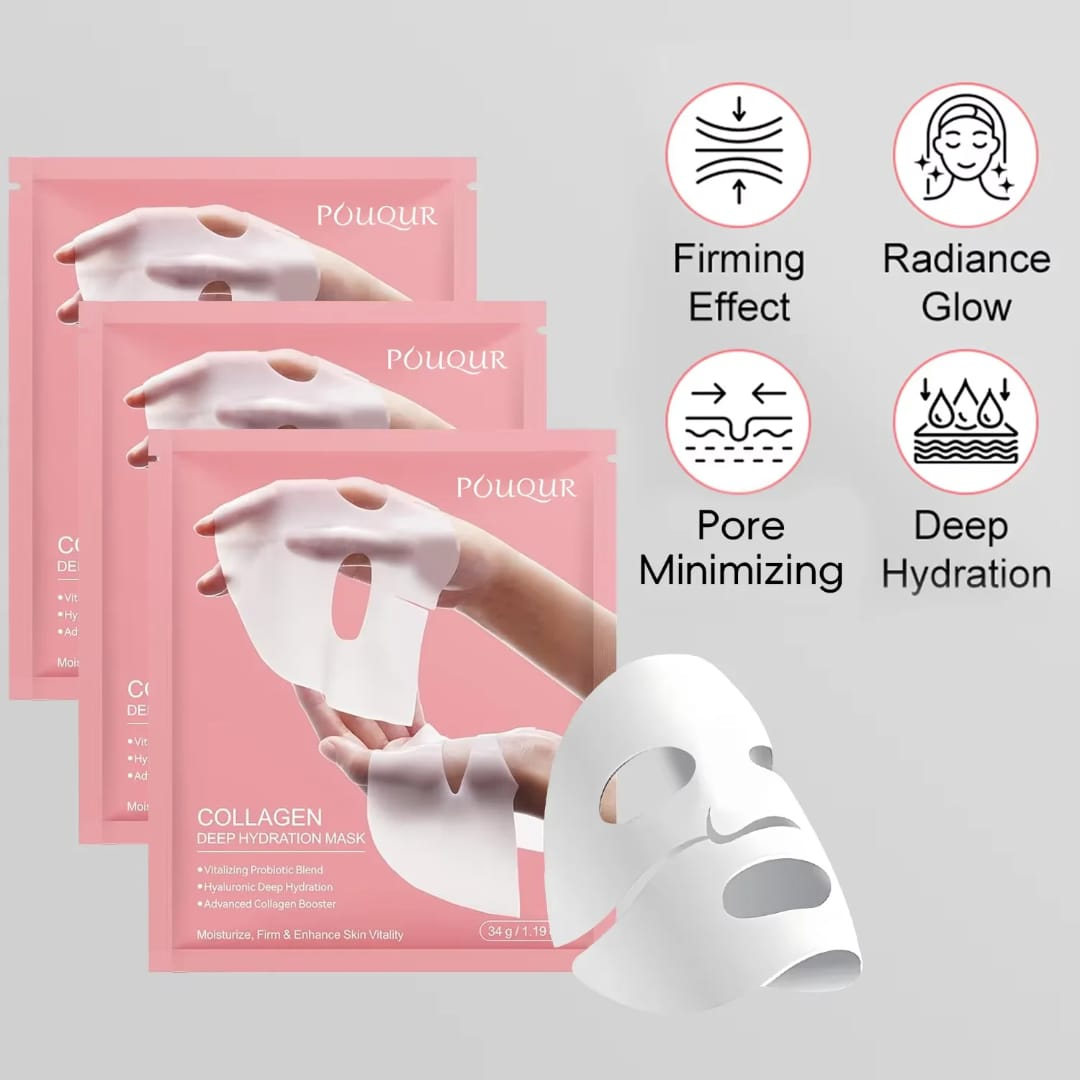 POUQUR Collagen Deep Hydration Mask - 4 sheets