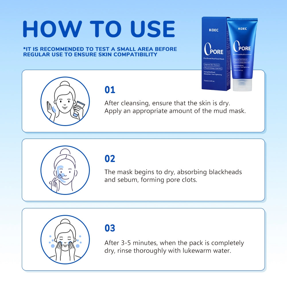 KOEC Zero Pore Blackhead Mud Facial Mask