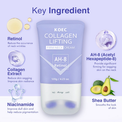 KOEC AH-8 & Retinol Collagen Lifting Firm Neck Cream