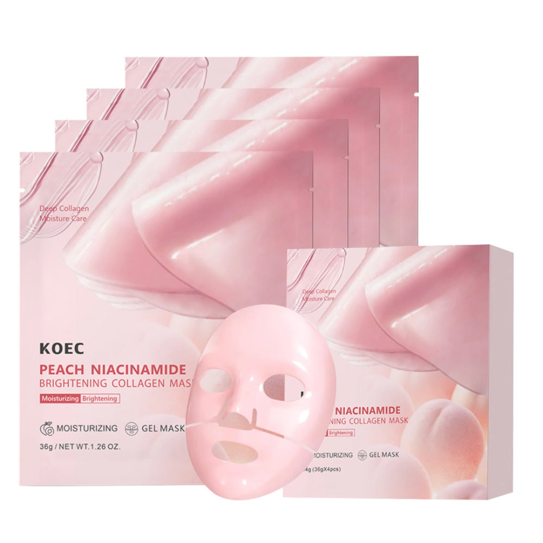KOEC Peach Niacinamide Collagen Mask 4pc