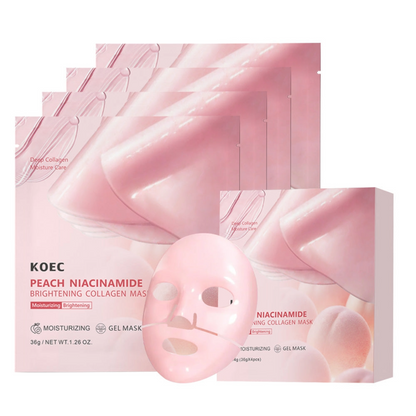 KOEC Peach Niacinamide Collagen Mask 4pc