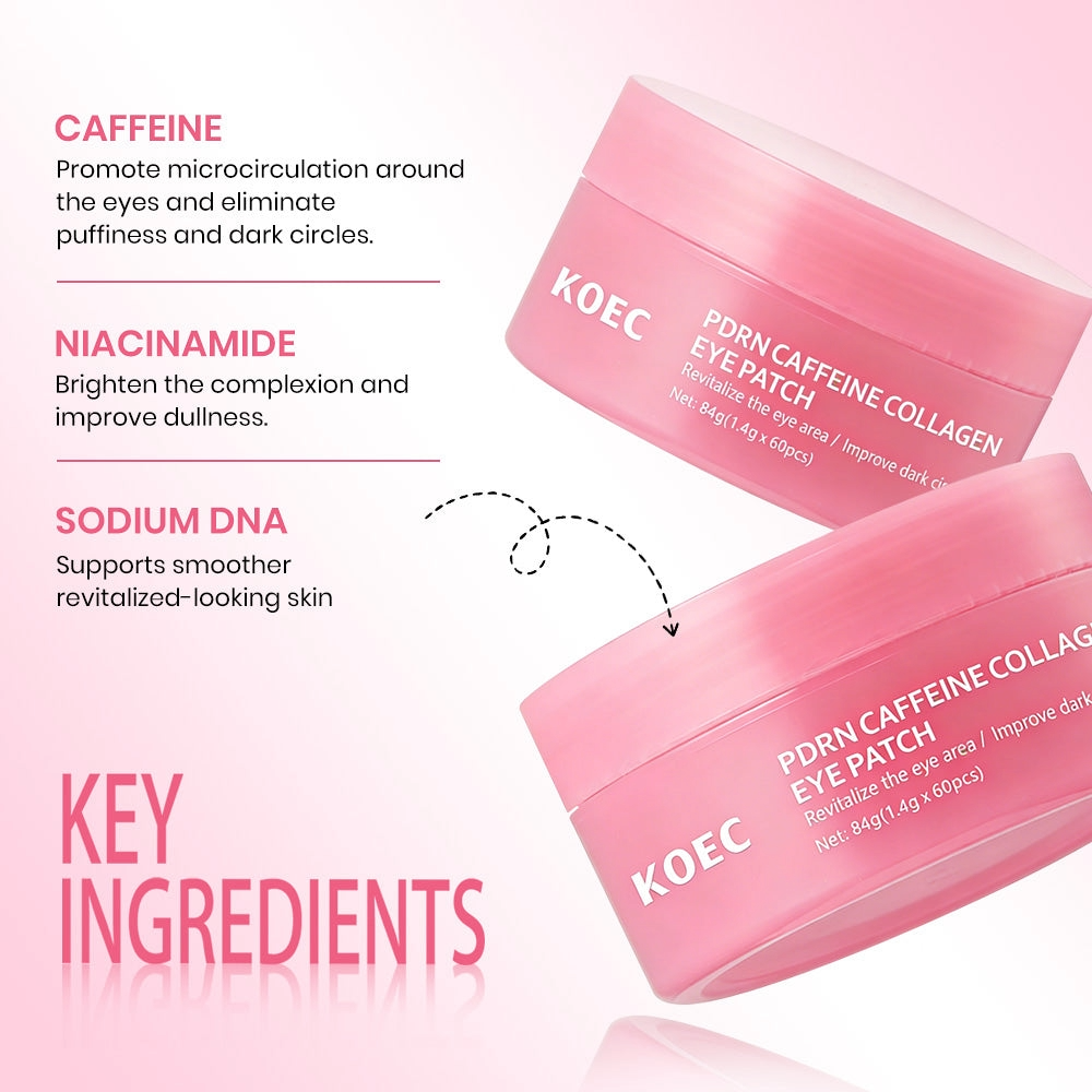 KOEC PDRN CAFFEINE COLLAGEN EYE PATCH