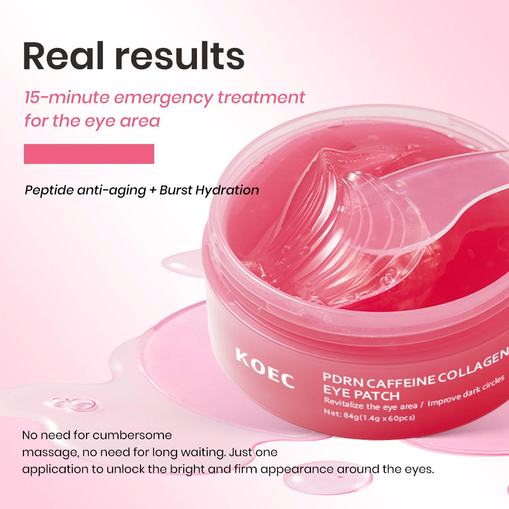 KOEC PDRN CAFFEINE COLLAGEN EYE PATCH