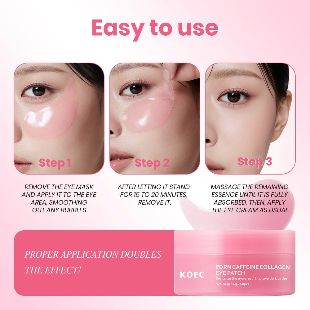 KOEC PDRN CAFFEINE COLLAGEN EYE PATCH