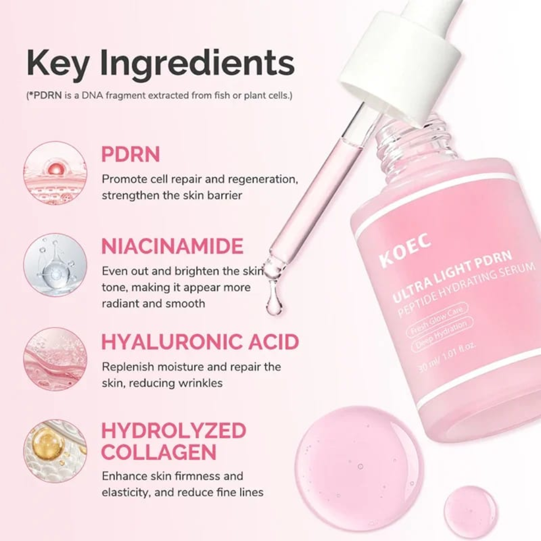 KOEC Ultra Light PDRN Peptide Hydrating Serum