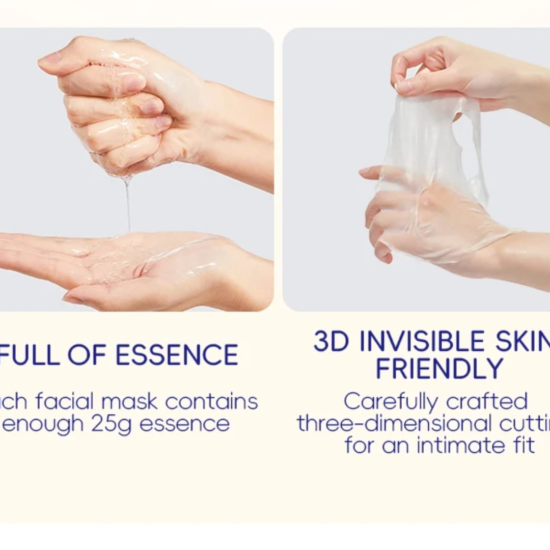 SEOMOU Tomato Hyaluronic Acid Moisturizing Facial Sheet Mask - Pack of 5
