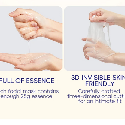 SEOMOU Tomato Hyaluronic Acid Moisturizing Facial Sheet Mask - Pack of 5