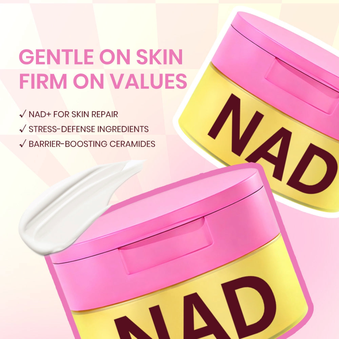 KOEC NAD+Face Moisturizer+ Toning Polish Pads Skin Care Bundle