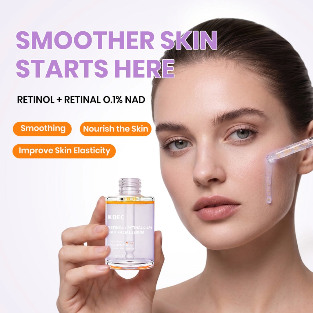 KOEC Retinol + Retinol 0.1% NAD Facial Serum