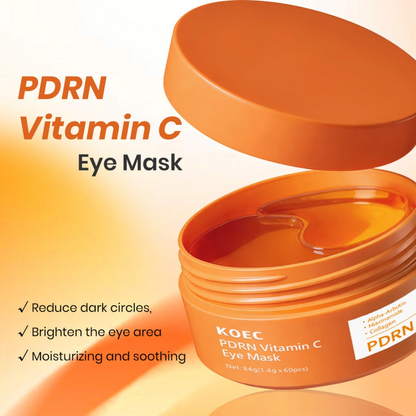 KOEC PDRN Vitamin C Eye Serum with Alpha-Arbutin , Niacinamide + Collagen - 60pcs
