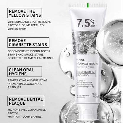 7.5% Nano-Hydroxyapatite Toothpaste, Intensive Brightening & Fresh Breath