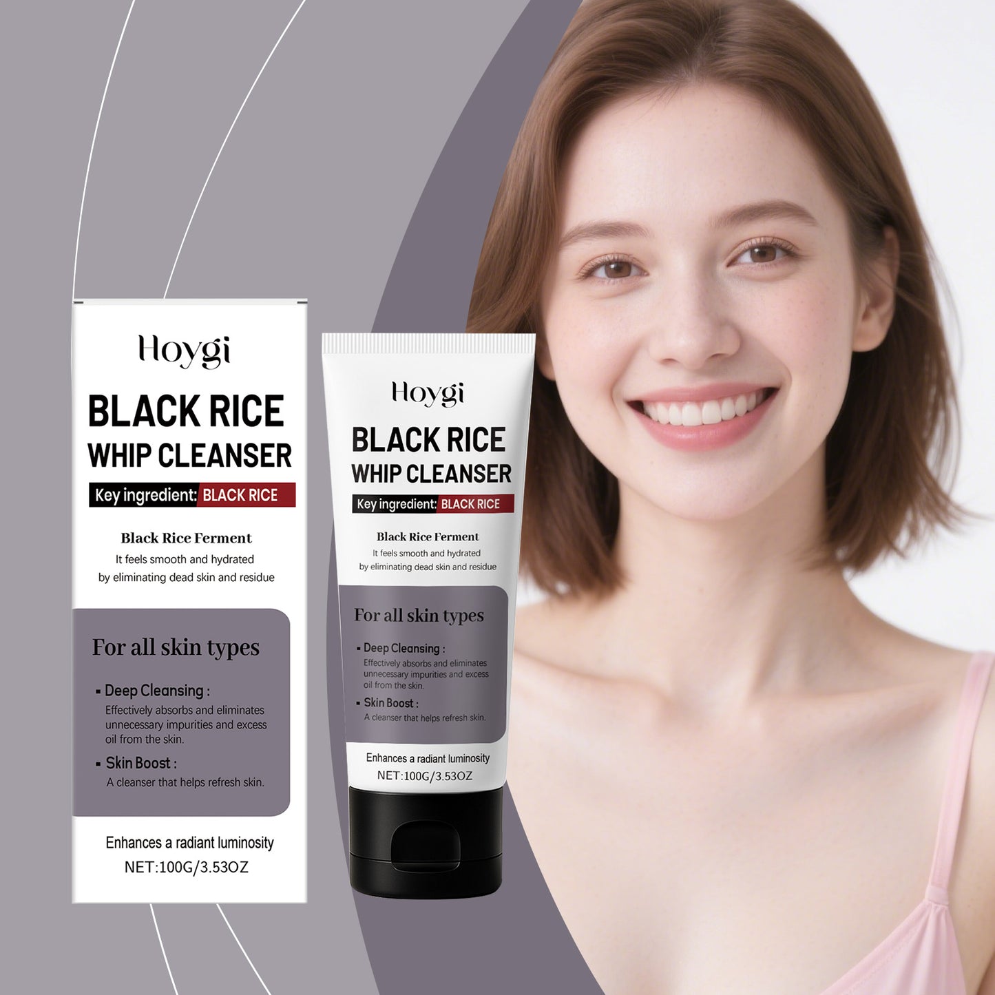 Hoygi Black Rice Whip Cleanser