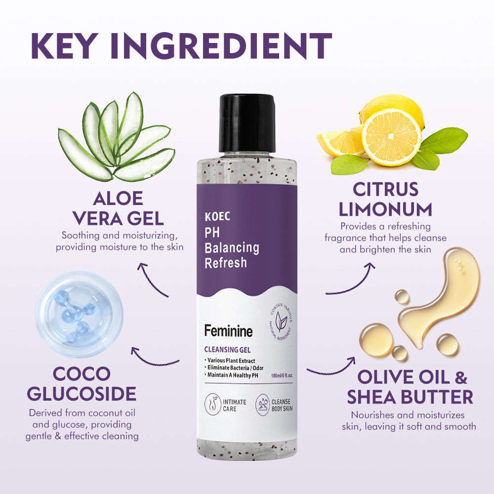 KOEC PH Balancing Refresh Feminine Cleansing Gel