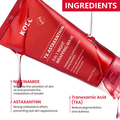 KOEC TX Astaxanthin 3 in 1 Night Wrapping Mask