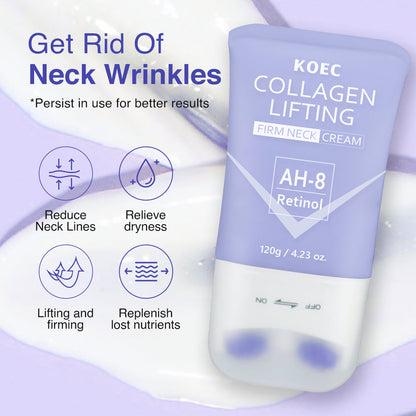 KOEC AH-8 & Retinol Collagen Lifting Firm Neck Cream