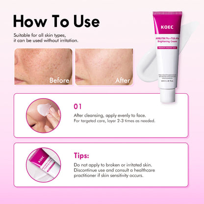 KOEC Arbutin 7% + TXA 4% Brightening Cream