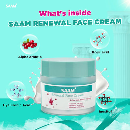 SAAM Renewal Face Cream for Melasma, Pigmentation And Dark Spots