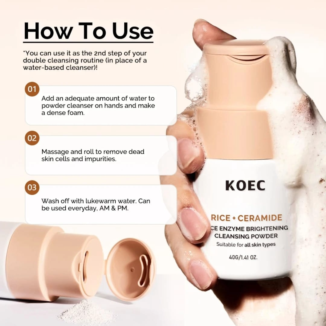 KOEC Rice Enzyme Brightening Cleansing Powder
