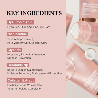 POUQUR Collagen Night Wrapping Mask