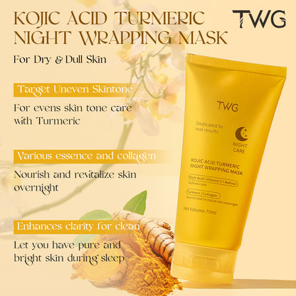 TWG Kojic Acid Turmeric Night Wrapping Mask