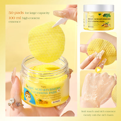 TWG kojic acid &turmeric cleansing pad